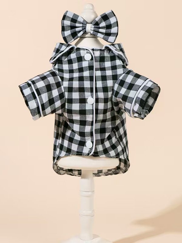 Pet Pajamas with Head Flower