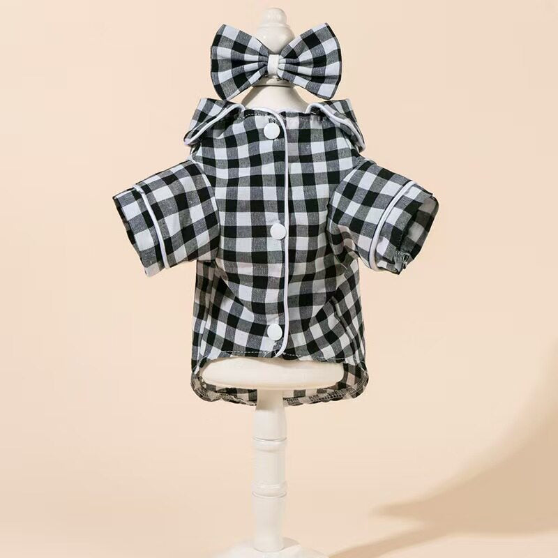 Pet Pajamas with Head Flower