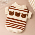 Striped Warm Pet Sweater for Cats and Dogs