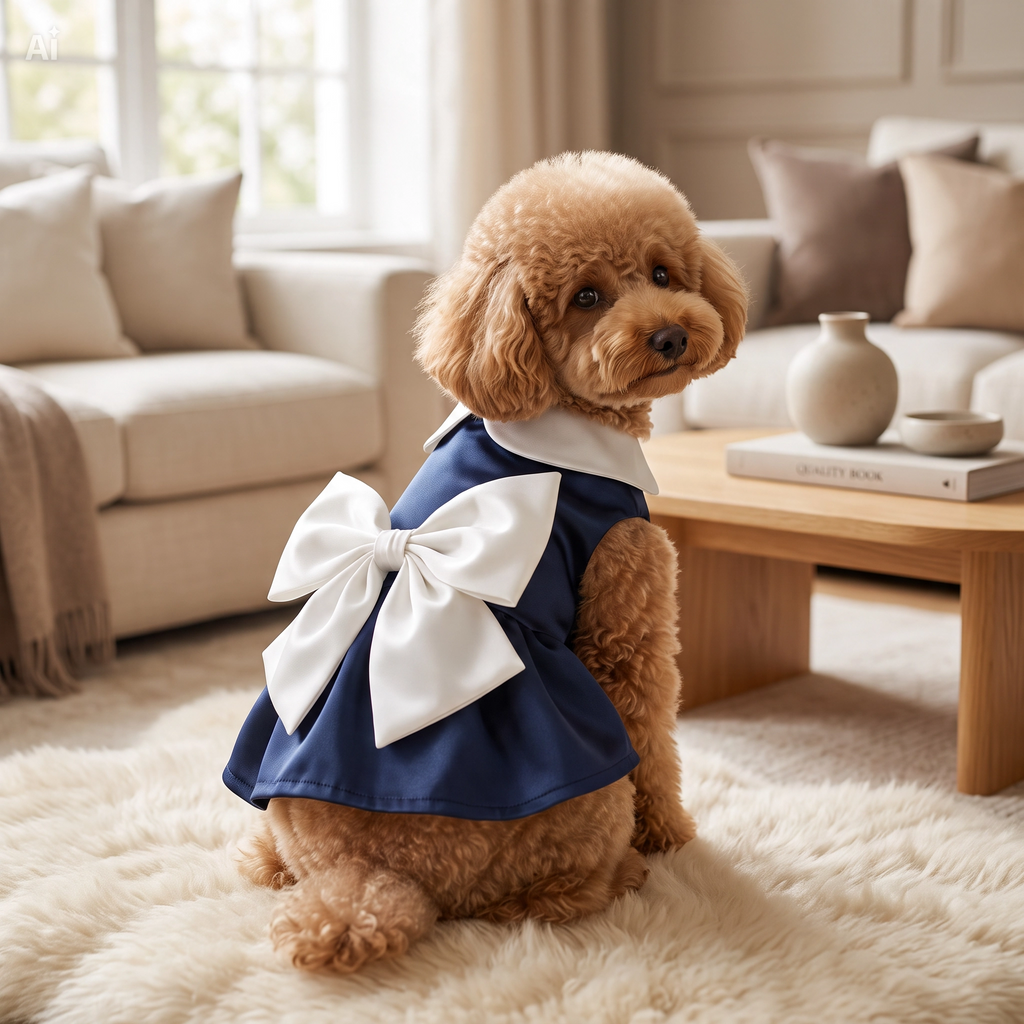 Vestido de noiva estilo princesa para cão, com renda e saia armada