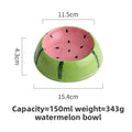 Ceramic Fruit-Shaped Pet Feeding Bowl