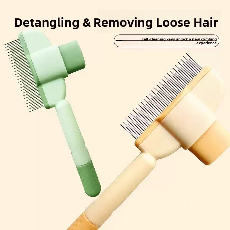Pet Detangling and Hair Removal Comb for Long-Haired Animals