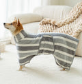 Absorbent Coral Fleece Pet Bathrobe