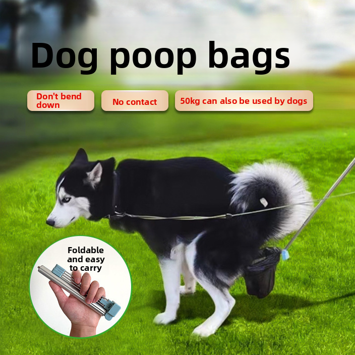 Portable Dog Waste Collector with Scented Bags