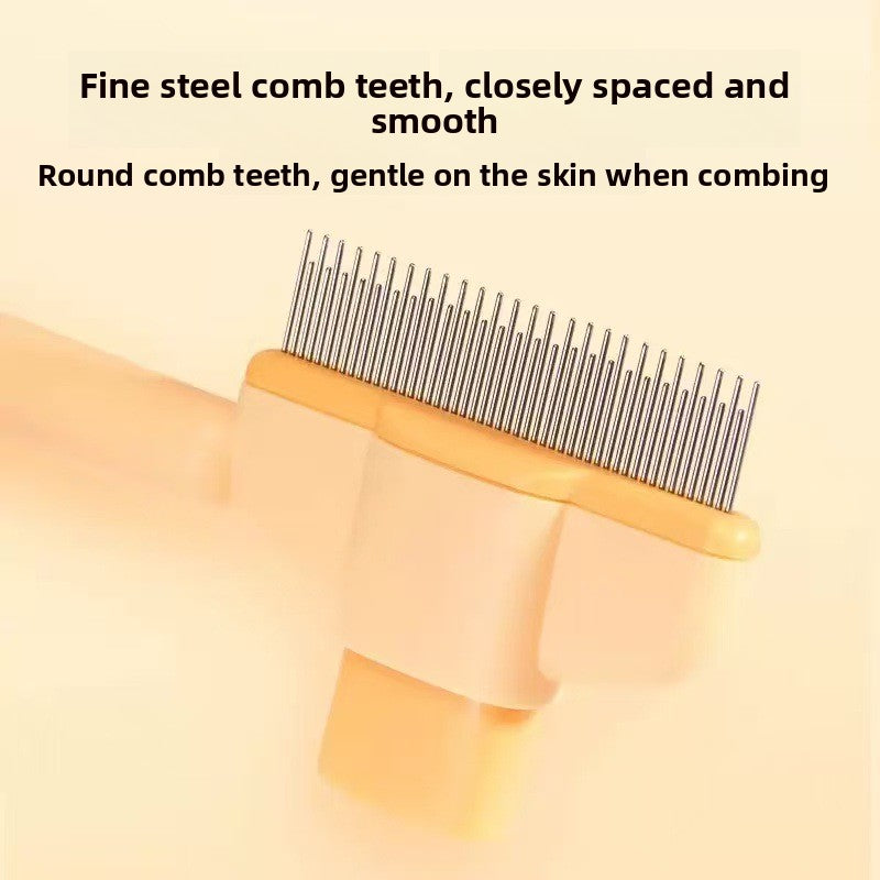 Pet Detangling and Hair Removal Comb for Long-Haired Animals